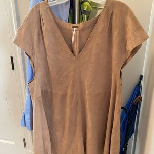 Free People goat leather tunic
